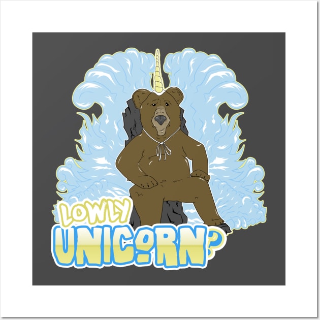 Majestic lowly unicorn? Wall Art by OwnTheElementsClothing